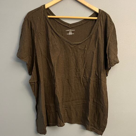 Lane Bryant Tops - Lane Bryant Linen Blend T-Shirt